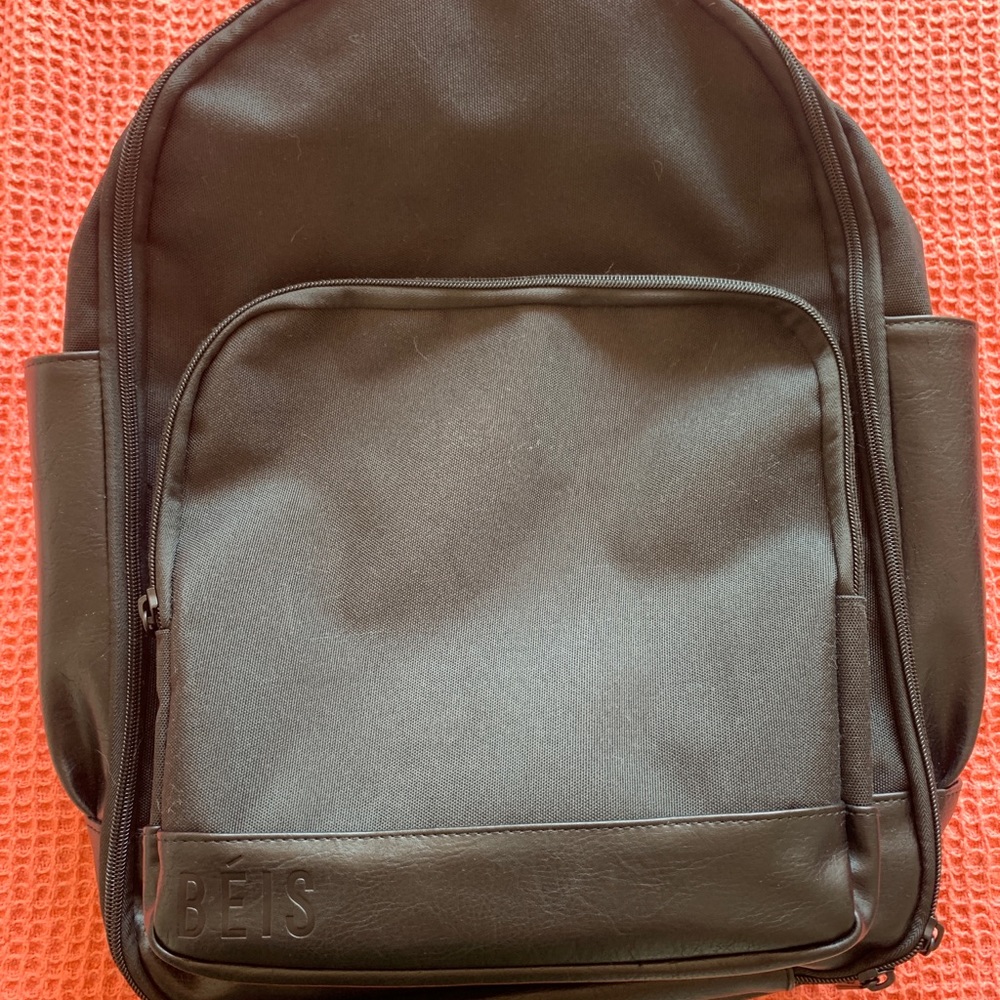 BEIS The Backpack in Black (a travel backpack from Shay Mitchell)